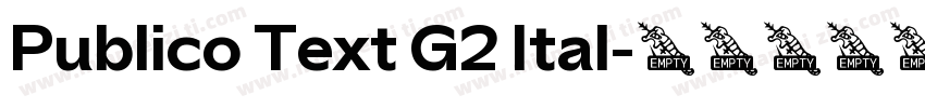 Publico Text G2 Ital字体转换